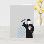 Einfache Abschluss-Karte - leer Karte (Gelbe Blume)