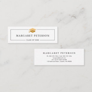 Einfache Abschluss Name Card Moderne Minimale Einl Telefonnummerkarte