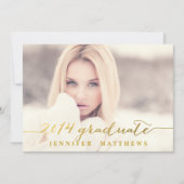 Einfache | Abschluss-Party Einladung (Vorderseite)