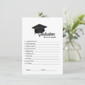 Einfache Abschluss-Ramming-Abschluss Begleitkarte (Stehend Vorderseite)