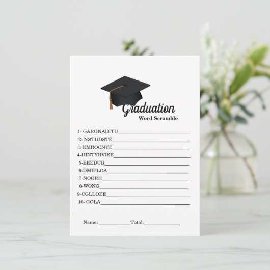 Einfache Abschluss-Ramming-Abschluss Begleitkarte (Stehend Vorderseite)