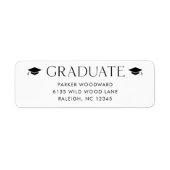 Einfache Abschluss-Rücksendeadresse (Vorne)