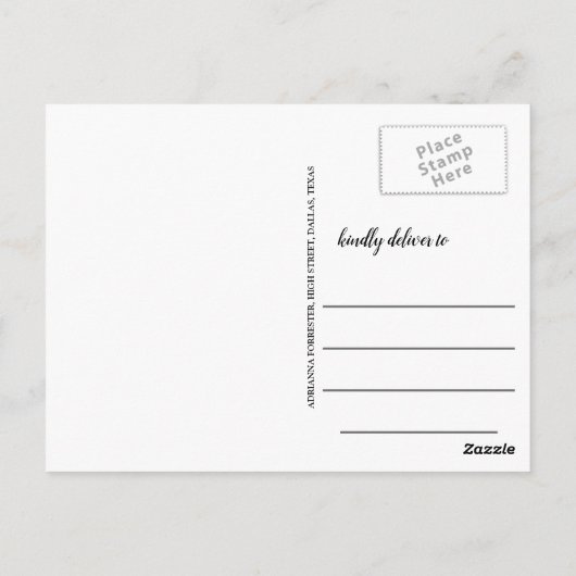 Einfache Abschluss Save the Date Grad Hat Foto Postkarte (Rückseite)