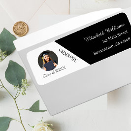 Einfache Abschluss Schwarz/Weiß