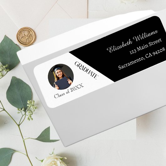 Einfache Abschluss Schwarz/Weiß