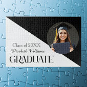 Einfache Abschluss Schwarz/Weiß Puzzle