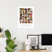 Einfache Abschlussfeier 30-Foto-Collage Poster (Heimbüro)
