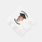 Einfache Abschlussfeier-Foto-Graduation Serviette (Ecke)