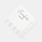 Einfache Abschlussfeier Serviette (Ecke)