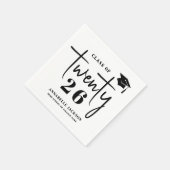 Einfache Abschlussfeier Serviette (Ecke)