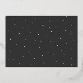 Einfache Absolventen ein Foto personalisierter Abs Folieneinladung (Rückseite)