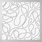 Einfache Abstrakt Line Art | Poster (Vorne)