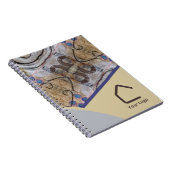 Einfache Abstrakte Akzente Logo oder QR-Code Notizblock (Rechte Seite)