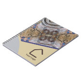 Einfache Abstrakte Akzente Logo oder QR-Code Notizblock (Linke Seite)