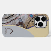 Einfache Abstrakte Akzente QR-Code oder -Logo Case-Mate iPhone Hülle (Rückseite (Horizontal))