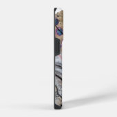 Einfache Abstrakte Akzente QR-Code oder -Logo iPhone Hülle (Rechte Seite)