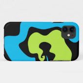 Einfache, Abstrakte blaugrüne Formen Case-Mate iPhone Hülle (Rückseite (Horizontal))