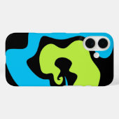 Einfache, Abstrakte blaugrüne Formen Case-Mate iPhone Hülle (Rückseite (Horizontal))