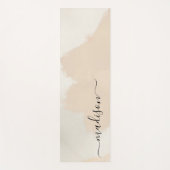 Einfache Abstrakte Boho Wasserfarbe Individuelle N Yogamatte (Vorderseite)