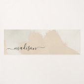 Einfache Abstrakte Boho Wasserfarbe Individuelle N Yogamatte (Vorderseite (Horizontal))