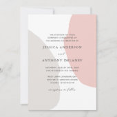 Einfache Abstrakte Formen für Hochzeiten Einladung (Vorderseite)