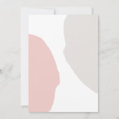 Einfache Abstrakte Formen für Hochzeiten Einladung (Rückseite)