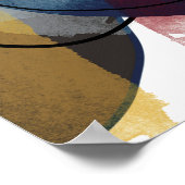 Einfache Abstrakte Kunstdruckplakette Poster (Ecke)