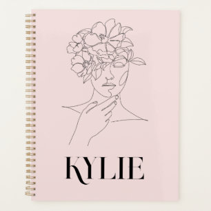 Einfache Abstrakte Linie Kunst Frau Illustration Planer