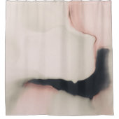 Einfache abstrakte, rosa Wirbel Duschvorhang (Vorderseite)