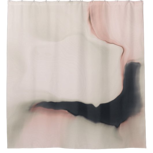 Einfache abstrakte, rosa Wirbel Duschvorhang (Vorderseite)