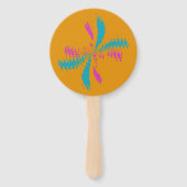 Einfache Abstrakte Schmetterlingsflüge - Messlatte Fächer (Rückseite)