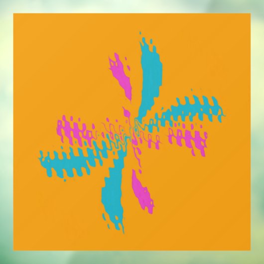 Einfache Abstrakte Schmetterlingsflüge - Messlatte Fensteraufkleber (Blatt 3)