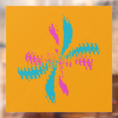 Einfache Abstrakte Schmetterlingsflüge - Messlatte Fensteraufkleber (Blatt 2)