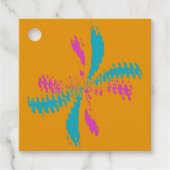 Einfache Abstrakte Schmetterlingsflüge - Messlatte Geschenkanhänger (Vorderseite)