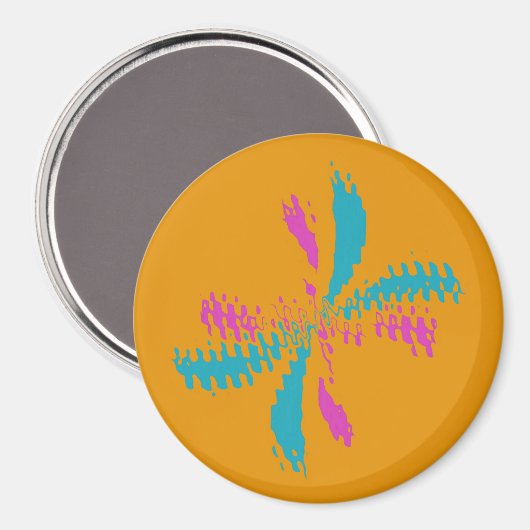 Einfache Abstrakte Schmetterlingsflüge - Messlatte Magnet (Vorderseite/Rückseite)