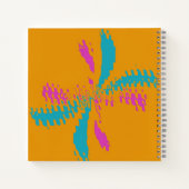 Einfache Abstrakte Schmetterlingsflüge - Messlatte Notizblock (Rückseite)