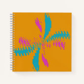 Einfache Abstrakte Schmetterlingsflüge - Messlatte Notizblock (Vorderseite)