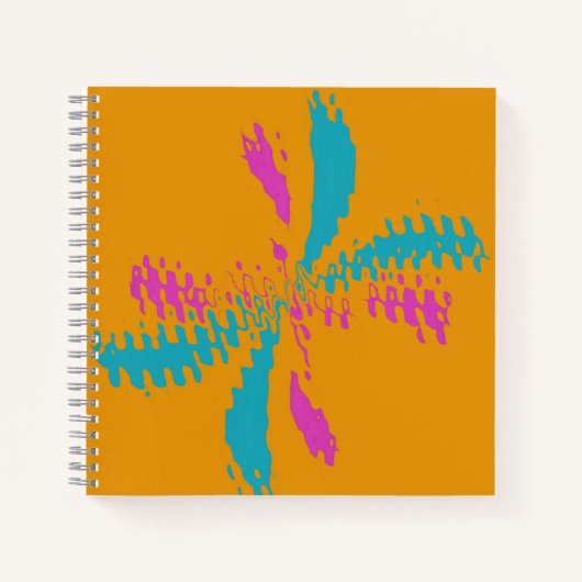 Einfache Abstrakte Schmetterlingsflüge - Messlatte Notizblock (Vorderseite)