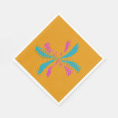 Einfache Abstrakte Schmetterlingsflüge - Messlatte Serviette (Ecke)