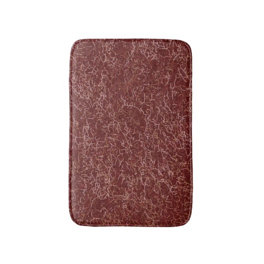 Einfache Abstrakte Thread Art Red Pattern Badematte (Vorderseite Vertikal)