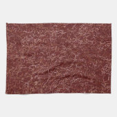 Einfache Abstrakte Thread Art Red Pattern Geschirrtuch (Horizontal)