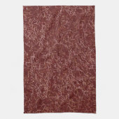 Einfache Abstrakte Thread Art Red Pattern Geschirrtuch (Vertikal)