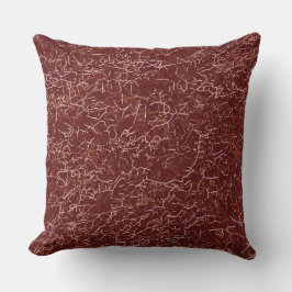 Einfache Abstrakte Thread Art Red Pattern Kissen
