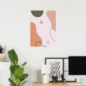 Einfache Abstrakte Wall Art Poster (Heimbüro)