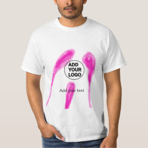 Einfache abstrakte Wasserfarbe in Rosa, fügen Sie  T-Shirt