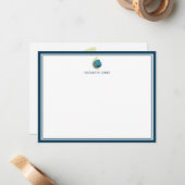 Einfache Abstrakte Wasserfarbe Personalisierte Bod Mitteilungskarte (Vorderseite/Rückseite Beispiel)