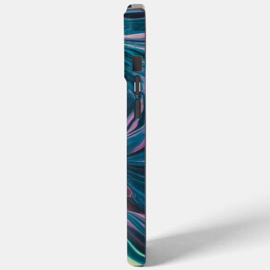 Einfache Abstrakte Waves Case-Mate iPhone Hülle (Rückseite / Links)