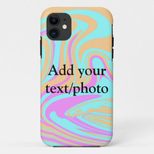 Einfache Acryl-Gießmarmor-Text Namenscustom Case-Mate iPhone Hülle