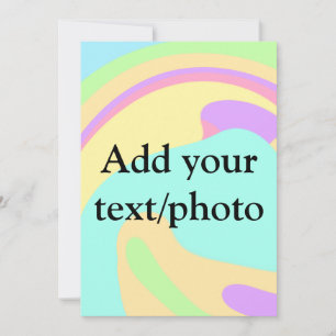 Einfache Acryl-Gussmarmor-Text Namenscustom Feiertagskarte