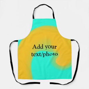 Einfache Acryl-Gussmarmor-Text Namenscustom Schürze